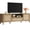 Cherry Oak, variant on SICOTAS TV Stand for TVs up to 75", 68.9" Extra-Wide Entertainment Center, Boho Farmhouse Media Console with Adjustable Storage & Cable Management for Living Room Media Room, Cherry Oak