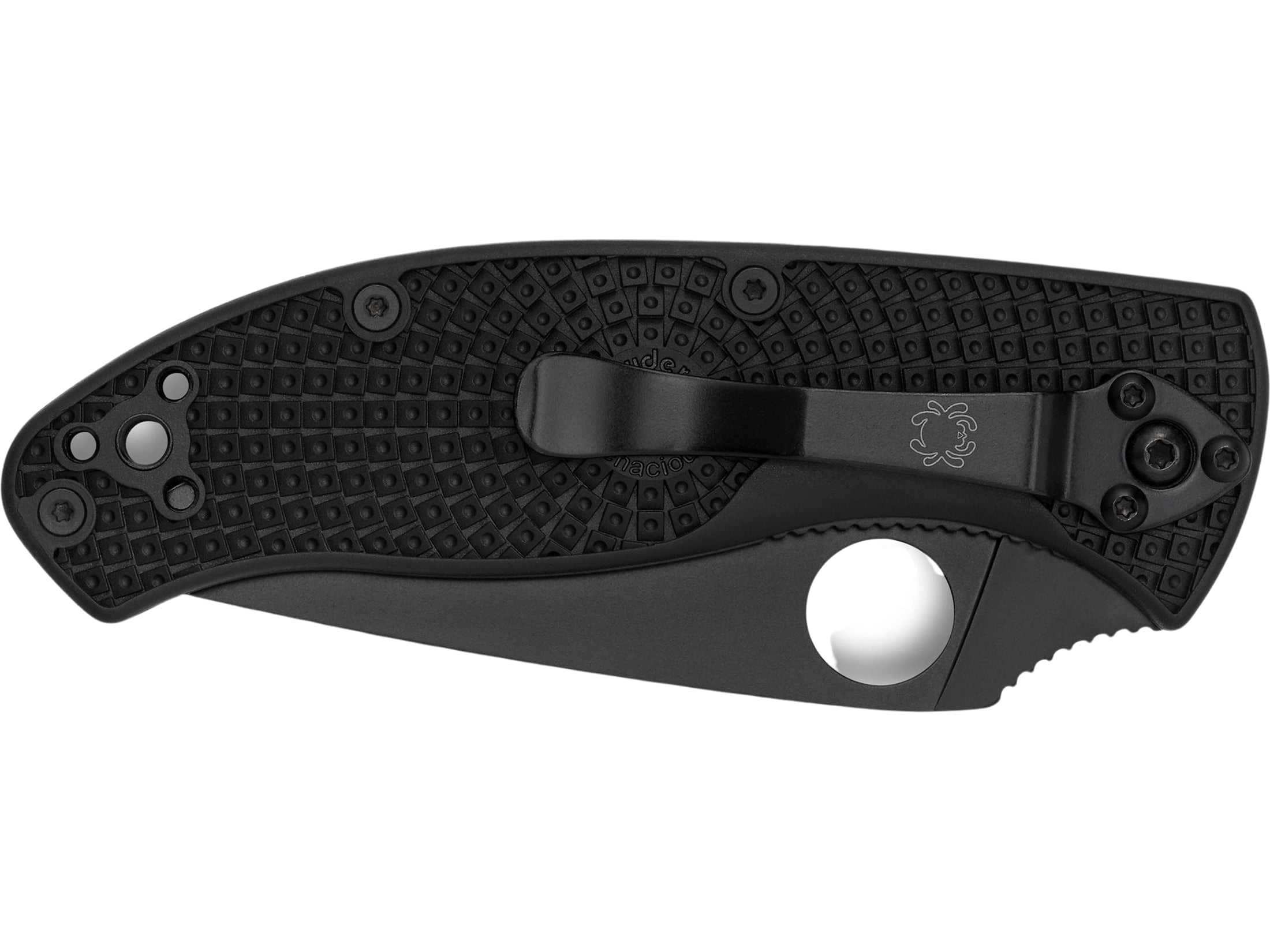 Spyderco Knives Spyderco Tenacious Lightweight Folding Knife FRN 3.39in PS Black Oxide Blade SPC122PSBBK