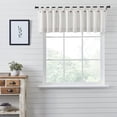 thumbnail image 4 of VHC Brands Stitched Burlap Curtain Valance, White, 16x91, 4 of 5
