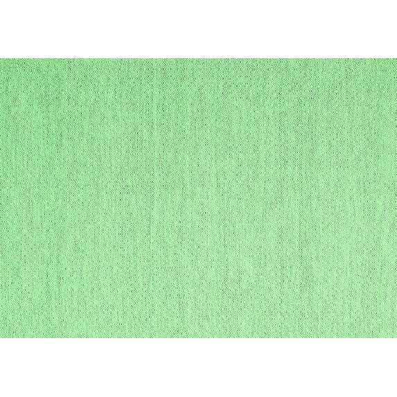 Ahgly Company Indoor Rectangle Abstract Emerald Green Contemporary Area Rugs, 2' x 5'