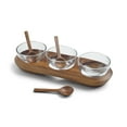 thumbnail image 2 of Nambe Cooper Triple Condiment Server w/ Spoons, 2 of 3
