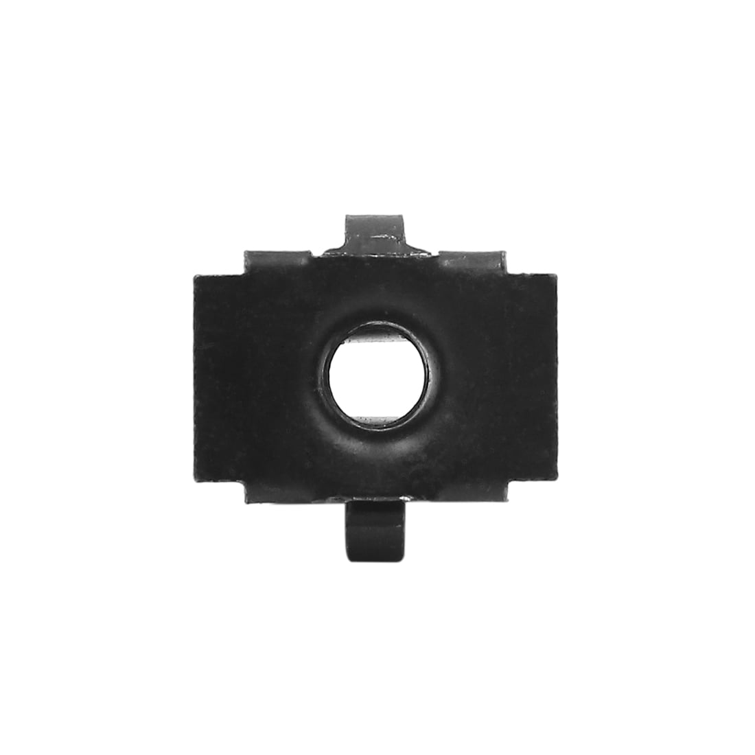 8Pcs 6mm Thread Hole Metal Rivets Car Bumper Fender Clips Retainers Black