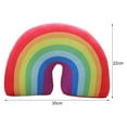 thumbnail image 5 of Rainbow Pillow Soft Texture Room Decor Colorfast Stuffed Rainbow U Shape Kid Pillow for Home, 5 of 7