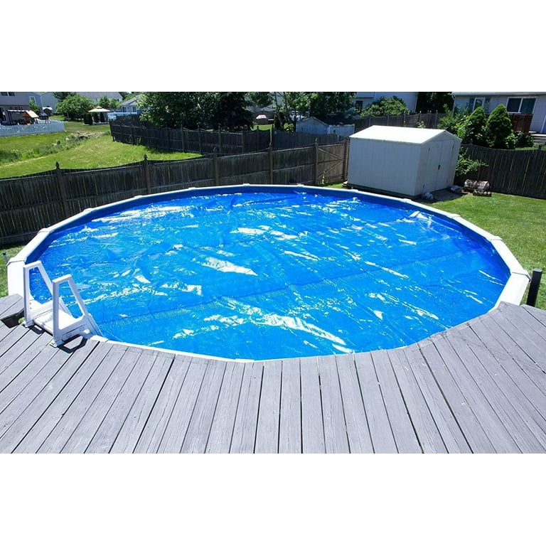 Sun2Solar Blue 24-Foot Round Solar Cover, 800 Series Style, Heat  Retaining Blanket for In-Ground and Above-Ground Round Swimming Pools, Use  Sun to Heat Pool Water
