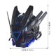 thumbnail image 3 of ¡Aprovecha las Ofertas Exclusivas!, Máscara de luces redondas con trenzas de alas, cambio de imagen, festival de música, máscara con luces LED, casco tecnológico Akmoler, 3 of 9