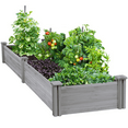 thumbnail image 4 of Yaheetech Wooden Raised Garden Bed Planter Box,Gray, 4 of 10