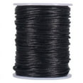 thumbnail image 1 of CordóN de PoliéSter Satinado con Rata, 295 Pies 2 Mm Cuentas Negras para Pulseras Macramé, FabricacióN Joyas, Artes y Manualidades, 1 of 5