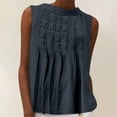 thumbnail image 2 of Camiseta para mujer,Blusa de lino para mujer, blusa plisada con cuello en V, mezcla de algodón y lino, camiseta holgada de manga larga para uso informal, sopatenor, 2 of 9