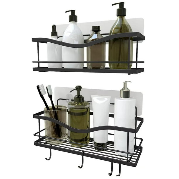 KINCMAX Shower Caddy Set 2 Pack Shampoo Holder Organizer Adhesive