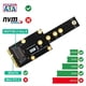thumbnail image 3 of Tarjeta Adaptadora SSD MSATA una NGFF KEY B Módulo Multifunción M.2 KEY BL una MINI PCIE, 3 of 7