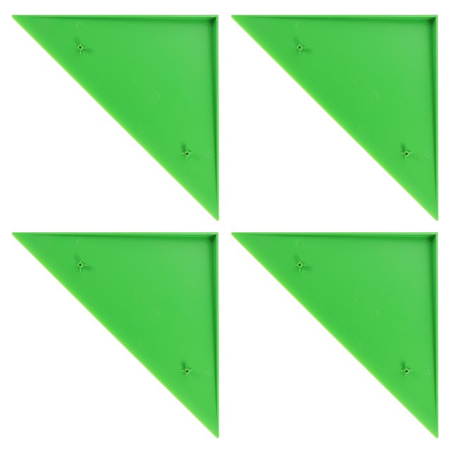 Shisuyan 4 Pcs Protecteur d'Angle de Table de Football Triangle Durable Adapté à la Plupart des Tables de Football Vert