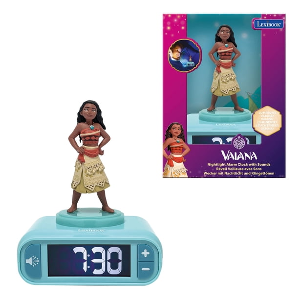 Reloj despertador con luz nocturna LexiBook Moana con sonidos y melodías