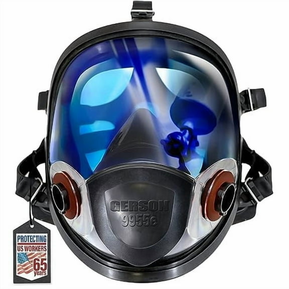 Gerson 9955 NIOSH Silicone Full Face Respirator One Size