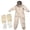 beige Size L X2, variant on Beekeeping Suit with Hood Full Body Protective Coverall EDHITNR for Professional and Beginner Beekeepers