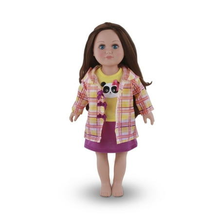My Life As Pink and Yellow Plaid Raincoat for 18
