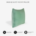 thumbnail image 5 of A1HC Hypoallergenic Down Alternative Decorative Throw Pillow, 22x22 in, Square, Pack of 1, Como Green, 5 of 5