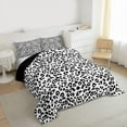 thumbnail image 3 of Homewish Teens Female Men Women Leopard Print Bedding Comforter Set 2pcs,Jungle Animal Twin Comforter Sets Microfiber,Woodland Wildlife Print Breathable Bedding Set,Lightweight Room Decor, 3 of 8