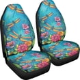 thumbnail image 3 of XYZCANDO Auto Front Seat Covers Dragonfly Print 2 pcs Car Seat Covers Set Soft Van Truck Sedan Protector Washable Car Seat Cover Front Seats, 3 of 10