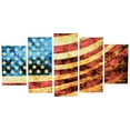 thumbnail image 5 of DESIGN ART God Bless America Flag' Canvas Art Set 32 in. wide x 16 in. high - 1 Panel, 5 of 5