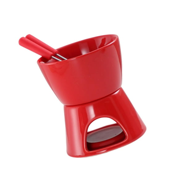 Patting de chocolate 300 ml con 2 bifurcado de caldo Fle Melt Pot queso Melting Dessert Hele helado Pot caliente