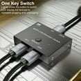 thumbnail image 3 of Home Computer 2-in-1-out DP Switcher USB Powered Video Adapter Fast Speed USB Powered Video Adapter Laptop Switch Box Button Operation Desktop PC, 3 of 9
