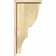thumbnail image 3 of 8"W x 12"D x 24"H Ridgewood Rough Sawn Corbel w/Backplate, Douglas Fir, 3 of 9
