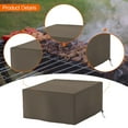 thumbnail image 6 of figatia Grill Cover BBQ Grill Cover Tear Resistant Heavy Duty Multipurpose Waterproof Windproof Dustproof Protect 18 inch for Outdoor Coffee, 6 of 8