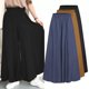 thumbnail image 3 of Pantalones de piernas anchas de verano para mujer, pantalones largos sólidos con cintura elástica MABOTO Pantalones de mujer, 3 of 5