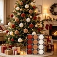 thumbnail image 5 of Shatterproof Christmas Ornaments, 12 Pack Painted Christmas Ball Set Tree Pendant Decoration Ornaments, 5 of 7