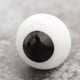 thumbnail image 1 of Ojos de muñeca BJD/SD/OB11, de vidrio termofusible cocido a mano, de color negro perlado, móviles, 1 of 1