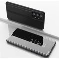 thumbnail image 6 of for Samsung Galaxy A73 5G Makeup Mirror Phone Case for Women Girls, Luxury Clear View Smart Display Case Ultra Thin Mirror Flip Phone Cover for Samsung Galaxy A73 5G QH Black, 6 of 7