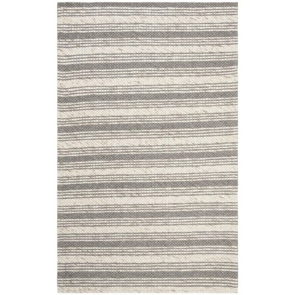 SAFAVIEH Marbella Christabella Striped Area Rug, Grey/Taupe, 6' x 9'