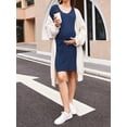 thumbnail image 5 of Avidlove Womens Nightgown Short Sleeve Button Down Pajama Dress Sexy Ladies Sleepwear Maternity Night Shirts, 5 of 7