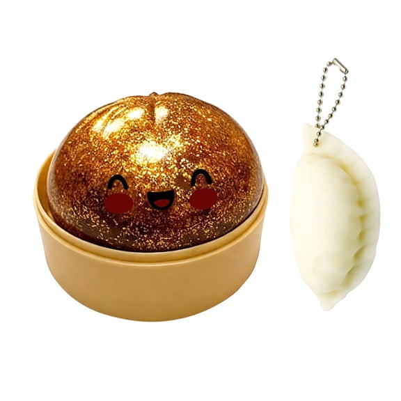 Dumpling Squishy Mystery Box Real, Mystery Dumpling Giant Stress Ball, Jumbo Soft Decompression Dough, With Dumpling Squishy Pendant