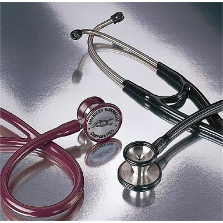 McKesson ADSCOPE 602 Cardiology Stethoscope  Burgundy 1-Tube 16 Inch Dual Head  Each - Model 602BD