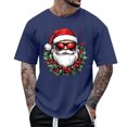 thumbnail image 1 of Tops para hombre, blusas y camisas de manga corta con cuello redondo para hombre, camiseta informal con cuello redondo y estampado para hombre, blusa de manga corta, blusa de poliéster para hombre, 1 of 4