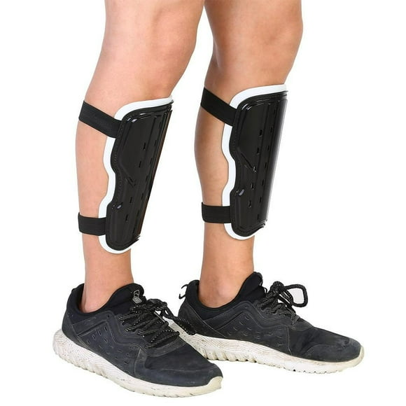 HLONK Breathable Adult Soccer Shin Guard Foam Plastic Black