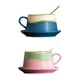 thumbnail image 3 of Taza de café de cerámica de 280 ml para el hogar, la oficina y los adultos. Azul, 3 of 9