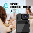 thumbnail image 3 of 1080P HD Mini Camera - Portable Digital Video Recorder Cam with Infrared Night Vision Compact Sports DV Camcorder,A,1 * DV camera 1 * Charging cable,Black, 3 of 8