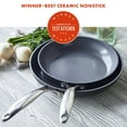 thumbnail image 2 of GreenPan Valencia Pro Healthy Ceramic Nonstick 2pc Fry Pan Set, 2 of 11
