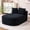 67.3" Black, variant on FFH 65.4" Chaise Lounge Indoor, Modern Corduroy Fabric Indoor Lounge Chair, Sleeper Sofa for Living Room, Small Space, White