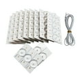 50PCS Lamp Beads with Optical Lens Fliter for 3265 LED TV with 2M Wire