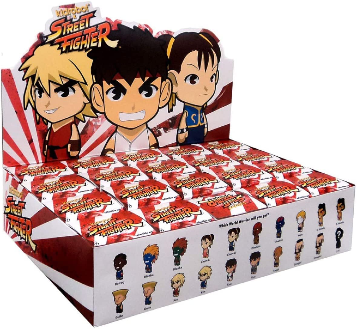 Kidrobot Street Fighter Collectible Mini Figure Series 1 Blind Box Case of 20 