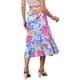 thumbnail image 3 of Falda Tropical Floral con Volantes para Mujeres INSPIRE CHIC, con Nudo Autoadhesivo, Falda de Playa Hawaiana, Color Rosa, Talla L, 3 of 6