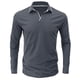 thumbnail image 4 of Blusa y camisa de manga larga con cuello vuelto para hombre, blusa informal de moda con cuello vuelto y manga larga, blusa transpirable, blusa para hombre, 4 of 7