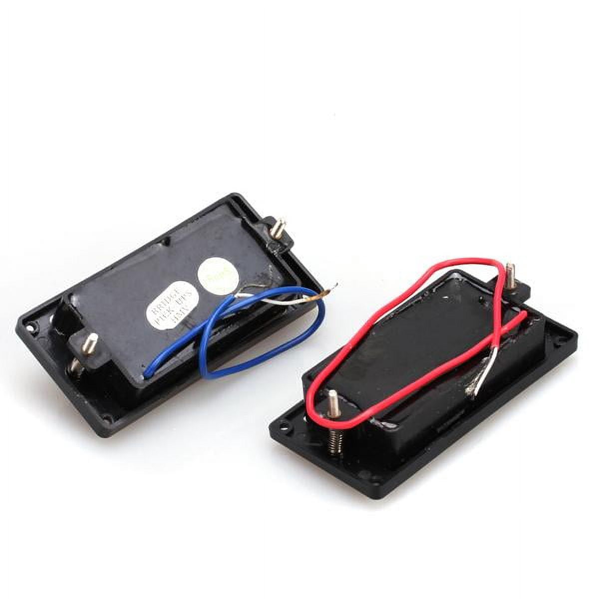 LeeQinersw Black Sealed Humbucker Pickup+2pcs Metal Strap Lock for LP Electric Guitar Parts