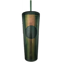 ✨STARBUCKS 2021 2024 WINTER STUDDED SOFT TOUCH FOREST GREEN BLING VENTI 24OZ TUMBLER✨