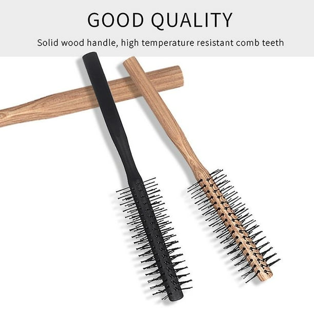 Secador Cepillo Pelo Corto Hombre Artículo (negro) Cepillo Redondo