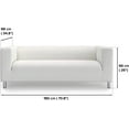 thumbnail image 4 of Klippan Loveseat Cover Replacement for IKEA Klippan Couch Cover, Klippan Sofa Cover, Klippan Slipcover Only(Biscuit Beige), 4 of 4