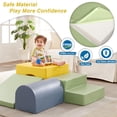 thumbnail image 2 of Climb & Crawl Activity Play Set - 4-Piece Climbing Soft Foam Block Play Structures for Toddler Infant Development, Color Coordination, Motor Skills (Multicolor-A), 2 of 6